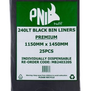 Premium Bin Liner, 240 Litre