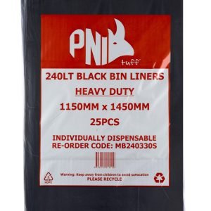 Heavy Duty Bin Liner, 240 Litre